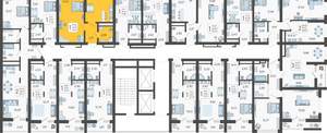 1-к квартира, вторичка, 38м2, 18/19 этаж