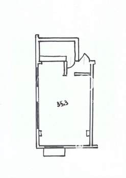 Студия квартира, вторичка, 35м2, 7/10 этаж