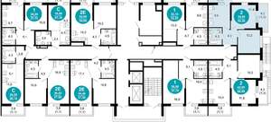 2-к квартира, вторичка, 42м2, 1/17 этаж