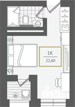 1-к квартира, вторичка, 23м2, 8/10 этаж