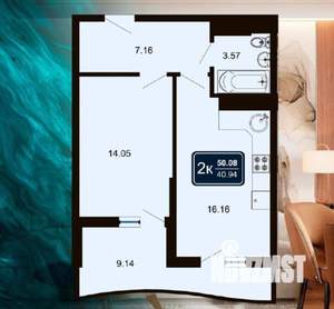 1-к квартира, вторичка, 20м2, 4/12 этаж