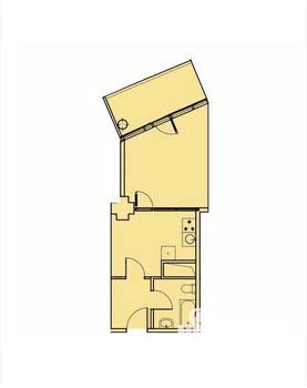 1-к квартира, вторичка, 41м2, 22/24 этаж