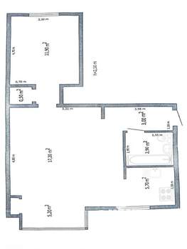 2-к квартира, вторичка, 47м2, 4/4 этаж