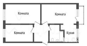 3-к квартира, вторичка, 66м2, 4/5 этаж
