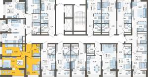 2-к квартира, вторичка, 50м2, 4/19 этаж