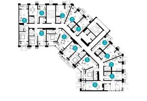 2-к квартира, строящийся дом, 43м2, 2/10 этаж