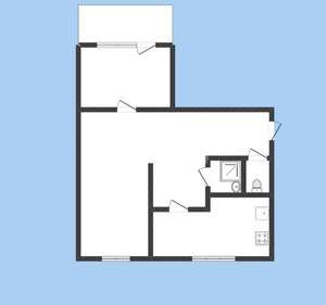 2-к квартира, вторичка, 51м2, 3/5 этаж
