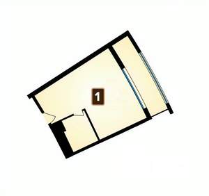 Студия квартира, вторичка, 46м2, 3/6 этаж