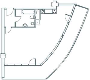 Студия квартира, вторичка, 81м2, 6/28 этаж