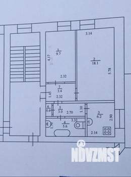 2-к квартира, вторичка, 47м2, 3/4 этаж