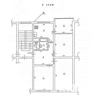3-к квартира, вторичка, 74м2, 3/5 этаж