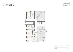 1-к квартира, вторичка, 34м2, 6/20 этаж