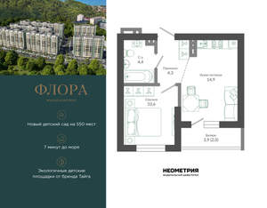 1-к квартира, вторичка, 36м2, 11/12 этаж