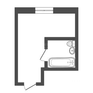 Студия квартира, вторичка, 20м2, 2/8 этаж