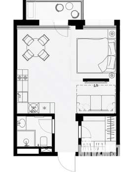1-к квартира, вторичка, 39м2, 7/7 этаж