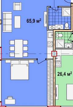 3-к квартира, вторичка, 66м2, 6/8 этаж