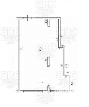2-к квартира, вторичка, 56м2, 1/4 этаж