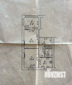 2-к квартира, вторичка, 60м2, 3/4 этаж