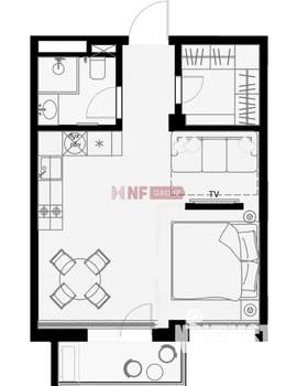 1-к квартира, вторичка, 39м2, 4/7 этаж