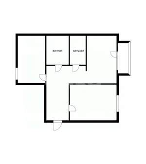 2-к квартира, вторичка, 65м2, 5/5 этаж