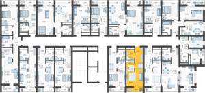 Студия квартира, вторичка, 24м2, 15/19 этаж