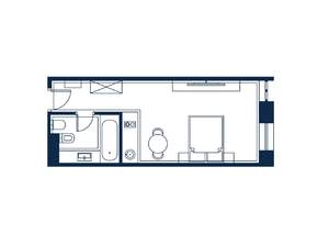 1-к квартира, строящийся дом, 33м2, 4/4 этаж
