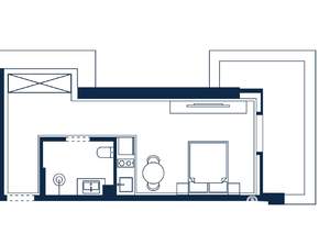 1-к квартира, вторичка, 42м2, 2/4 этаж