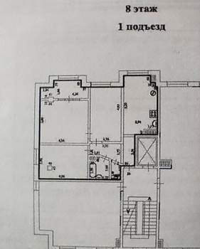 3-к квартира, вторичка, 72м2, 7/12 этаж
