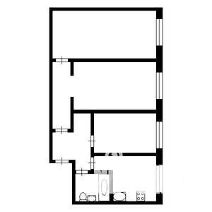 3-к квартира, вторичка, 56м2, 3/5 этаж
