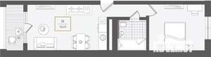 2-к квартира, вторичка, 47м2, 3/10 этаж