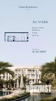 1-к квартира, вторичка, 36м2, 4/4 этаж