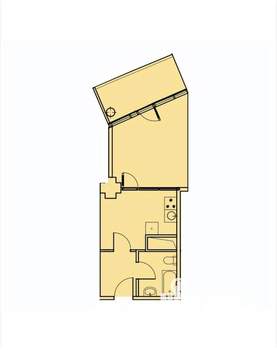 1-к квартира, вторичка, 43м2, 22/24 этаж