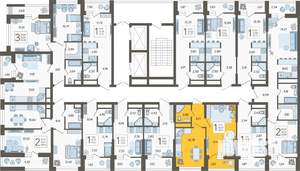 1-к квартира, вторичка, 39м2, 11/19 этаж