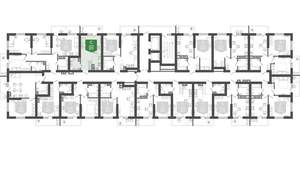 1-к квартира, вторичка, 28м2, 3/12 этаж