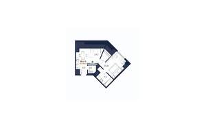 1-к квартира, строящийся дом, 63м2, 4/5 этаж