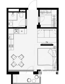 2-к квартира, строящийся дом, 54м2, 5/7 этаж