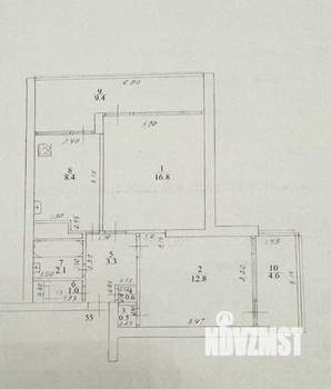 2-к квартира, вторичка, 45м2, 2/14 этаж