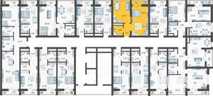 1-к квартира, вторичка, 38м2, 17/19 этаж
