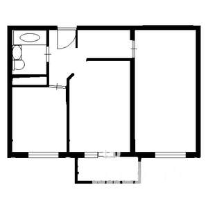 2-к квартира, вторичка, 56м2, 9/9 этаж