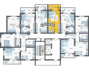 Студия квартира, строящийся дом, 25м2, 10/10 этаж