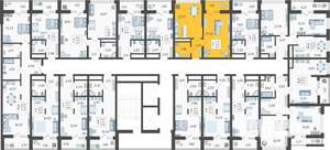 1-к квартира, вторичка, 38м2, 10/19 этаж