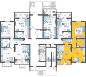 2-к квартира, вторичка, 62м2, 1/10 этаж