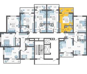 Студия квартира, вторичка, 26м2, 8/16 этаж