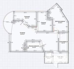 3-к квартира, вторичка, 100м2, 13/19 этаж