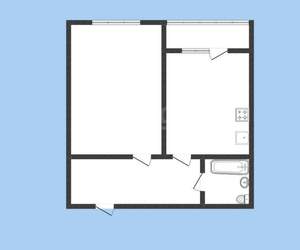 1-к квартира, вторичка, 30м2, 3/6 этаж