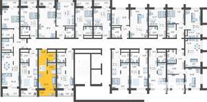 Студия квартира, вторичка, 24м2, 2/19 этаж