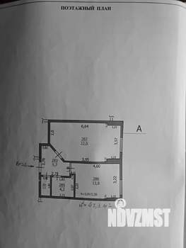 1-к квартира, вторичка, 47м2, 6/6 этаж