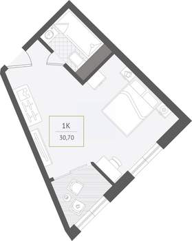 1-к квартира, вторичка, 31м2, 3/10 этаж