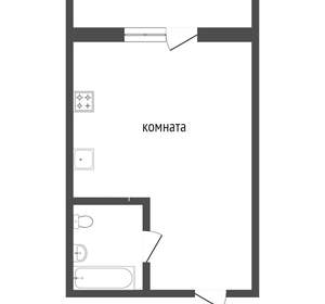 Студия квартира, вторичка, 34м2, 1/8 этаж