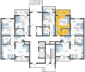 Студия квартира, вторичка, 27м2, 1/16 этаж